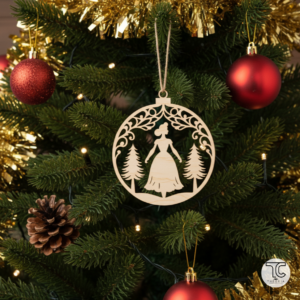 Silhouette Woman Bauble Ornament